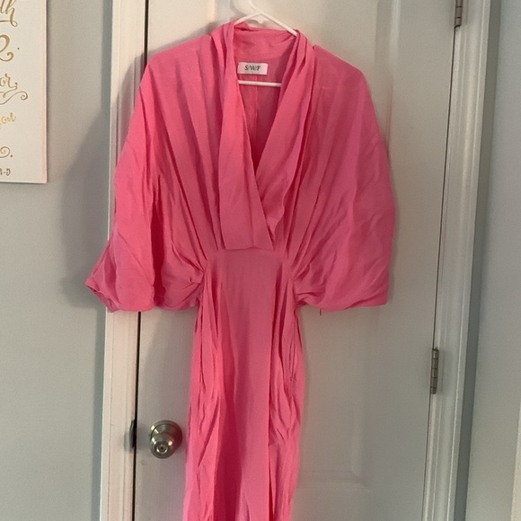 SWF Sunset Dress in Resurrection Pink Size XS  maxi classic elegant romantic - Picture 6 of 13